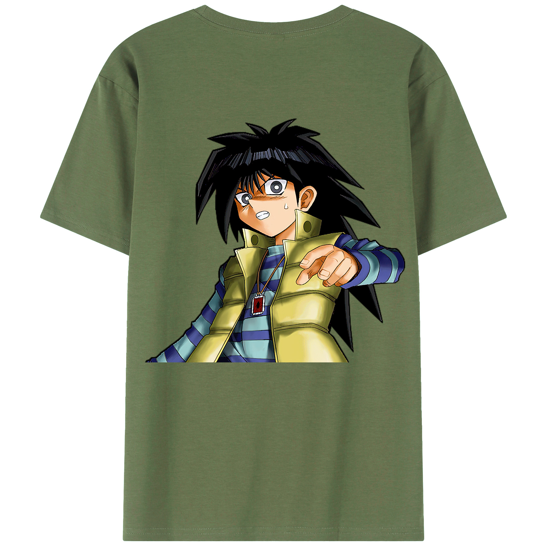 （画像用） 遊☆戯☆王 Yu-Gi-Oh! 綿100％ メンズ半袖Tシャツ（バックプリント） 通気性